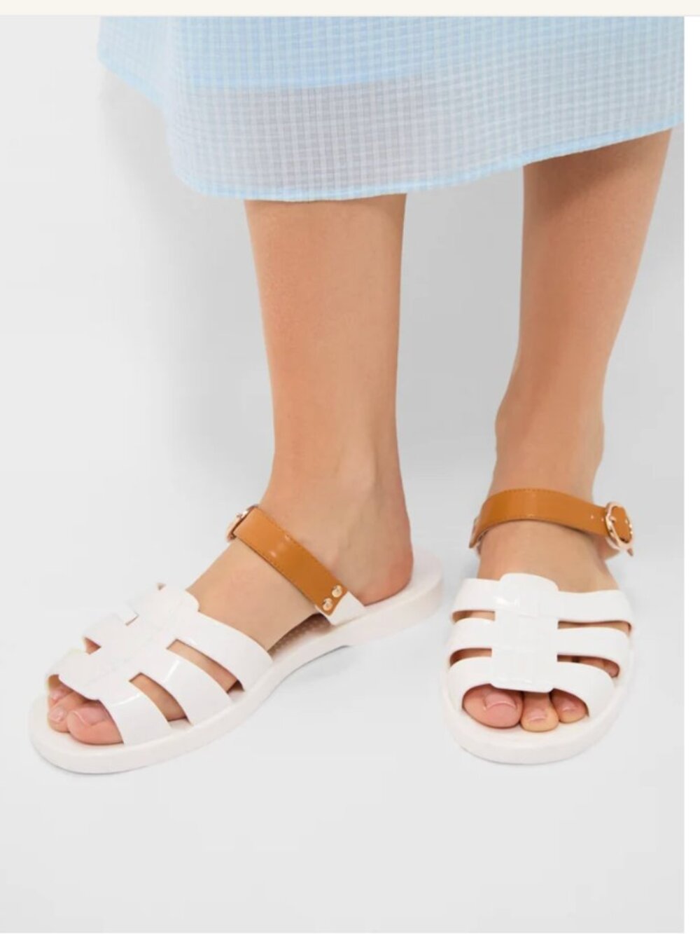 Tuckernuck Shoes Ivory Riley Jelly Sandals